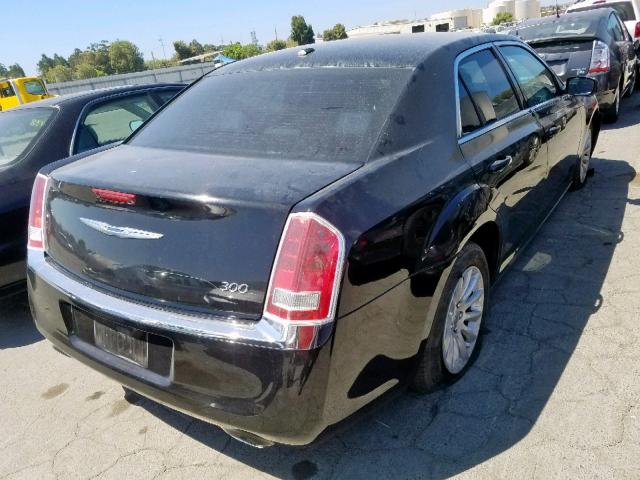 2C3CCAAG0EH383015 - 2014 CHRYSLER 300 BLACK photo 4