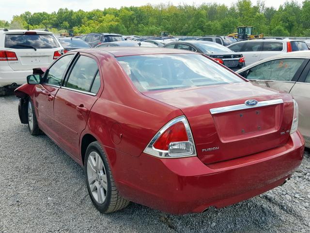 3FAFP08126R198274 - 2006 FORD FUSION SEL RED photo 3