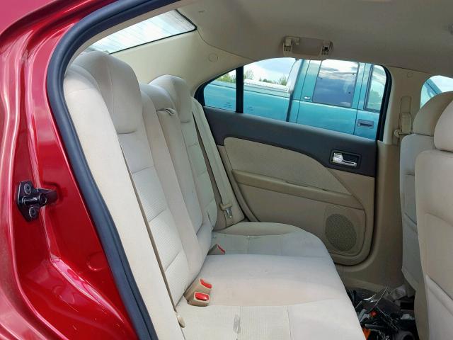 3FAFP08126R198274 - 2006 FORD FUSION SEL RED photo 6