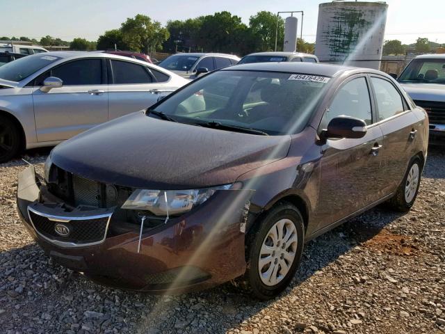 KNAFU4A22A5050213 - 2010 KIA FORTE EX MAROON photo 2