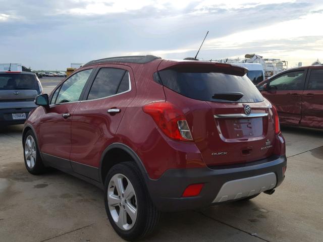 KL4CJASB2GB616340 - 2016 BUICK ENCORE RED photo 3