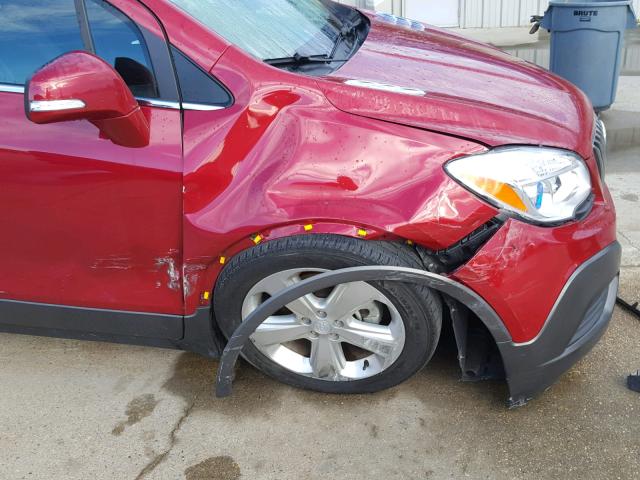 KL4CJASB2GB616340 - 2016 BUICK ENCORE RED photo 9