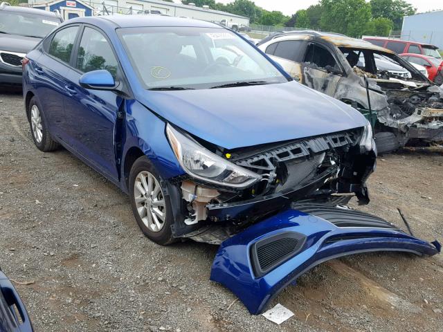 3KPC24A30JE017526 - 2018 HYUNDAI ACCENT SE BLUE photo 1