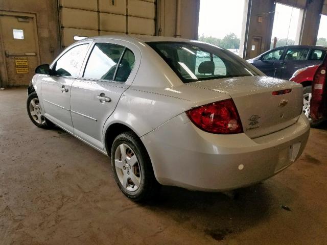 1G1AK52F657588684 - 2005 CHEVROLET COBALT SILVER photo 3