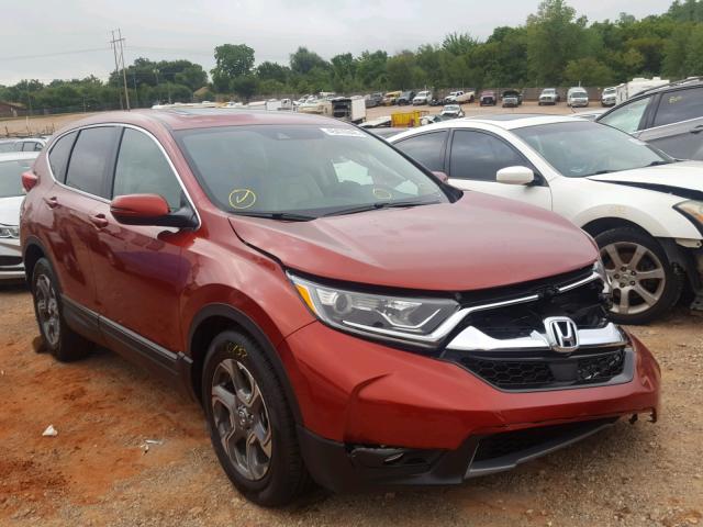 2HKRW1H82JH518668 - 2018 HONDA CR-V EXL BURGUNDY photo 1