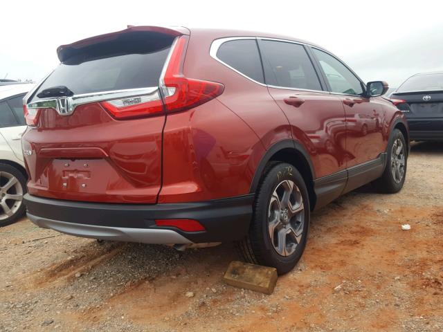 2HKRW1H82JH518668 - 2018 HONDA CR-V EXL BURGUNDY photo 4