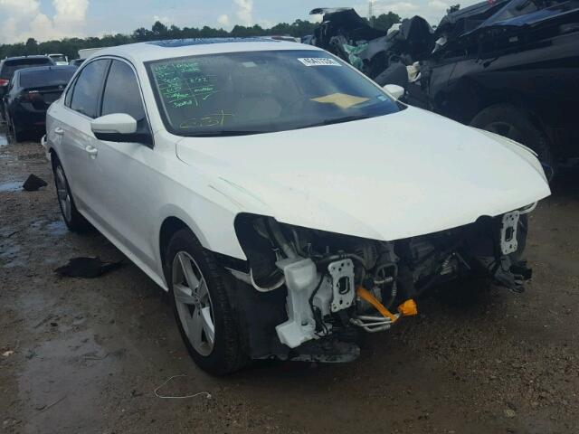 1VWBH7A39DC116379 - 2013 VOLKSWAGEN PASSAT SE WHITE photo 1