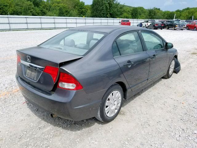 2HGFA16329H334071 - 2009 HONDA CIVIC VP GRAY photo 4