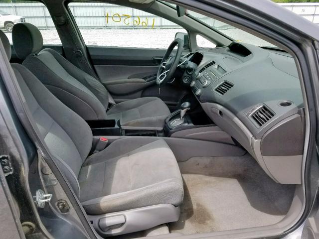 2HGFA16329H334071 - 2009 HONDA CIVIC VP GRAY photo 5