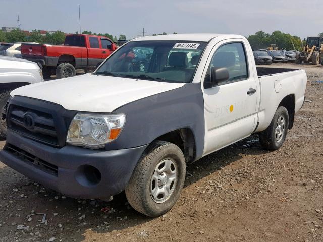 5TENX22N58Z534368 - 2008 TOYOTA TACOMA WHITE photo 2