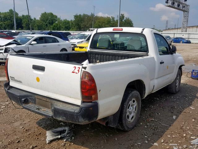 5TENX22N58Z534368 - 2008 TOYOTA TACOMA WHITE photo 4