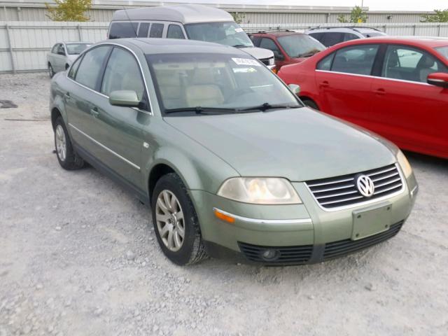 WVWPD63B72P446692 - 2002 VOLKSWAGEN PASSAT GLS GREEN photo 1