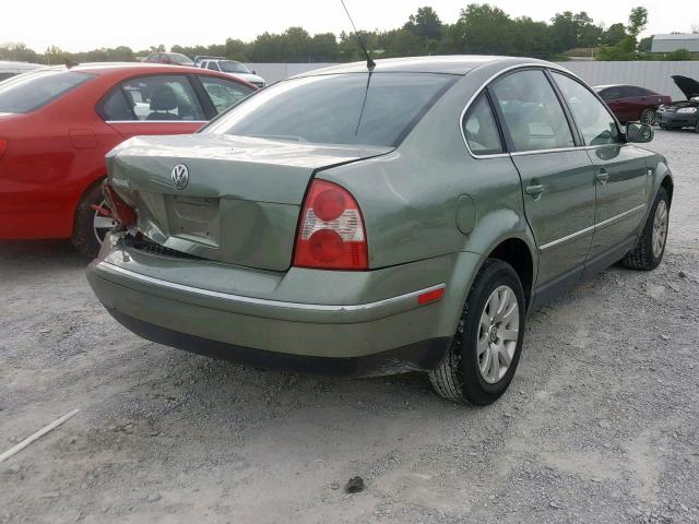 WVWPD63B72P446692 - 2002 VOLKSWAGEN PASSAT GLS GREEN photo 4