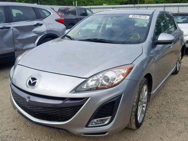 JM1BL1K67B1400450 - 2011 MAZDA 3 S SILVER photo 2