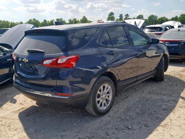 3GNAXHEV8JS507376 - 2018 CHEVROLET EQUINOX LS BLUE photo 4