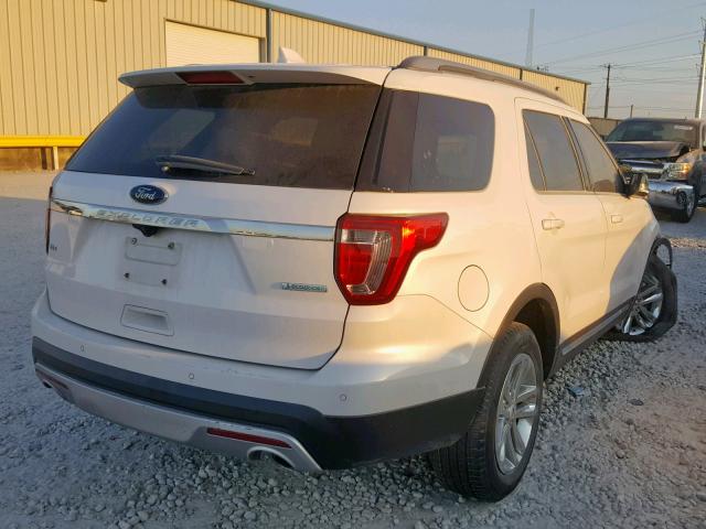 1FM5K7DH3HGA69093 - 2017 FORD EXPLORER X WHITE photo 4