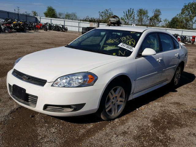 2G1WC57M691244401 - 2009 CHEVROLET IMPALA 2LT WHITE photo 2