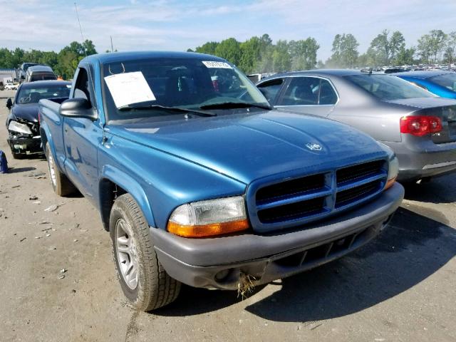 1D7FL16X43S200387 - 2003 DODGE DAKOTA SXT BLUE photo 1