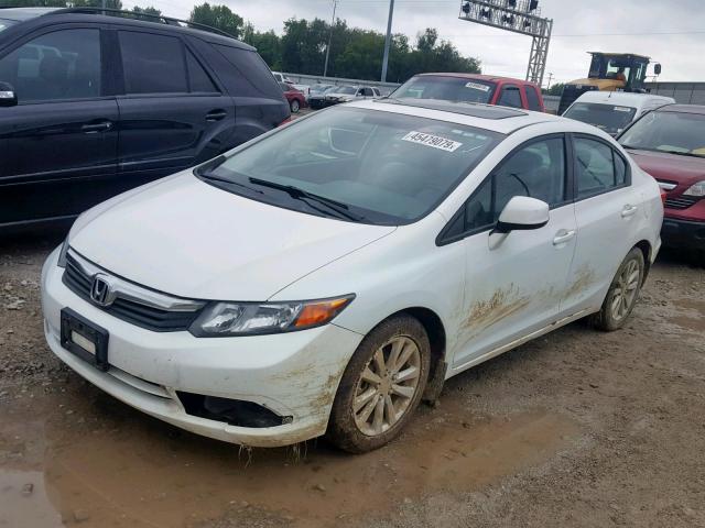 2HGFB2F92CH573215 - 2012 HONDA CIVIC EXL 白色 照片 2