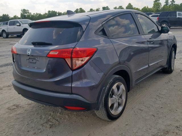 3CZRU5H37JG706171 - 2018 HONDA HR-V LX GRAY photo 4