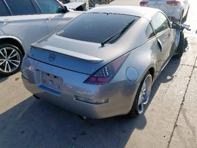 JN1AZ34E95M654466 - 2005 NISSAN 350Z COUPE GRAY photo 4