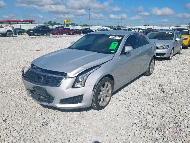 1G6AB5RA3E0147589 - 2014 CADILLAC ATS LUXURY SILVER photo 2