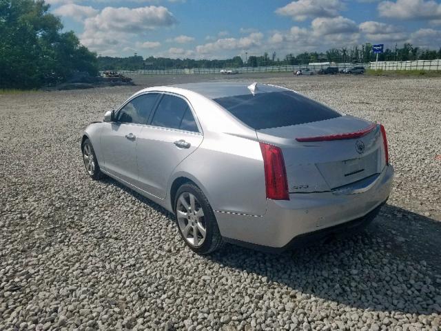 1G6AB5RA3E0147589 - 2014 CADILLAC ATS LUXURY SILVER photo 3