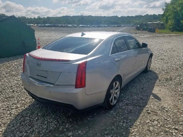 1G6AB5RA3E0147589 - 2014 CADILLAC ATS LUXURY SILVER photo 4