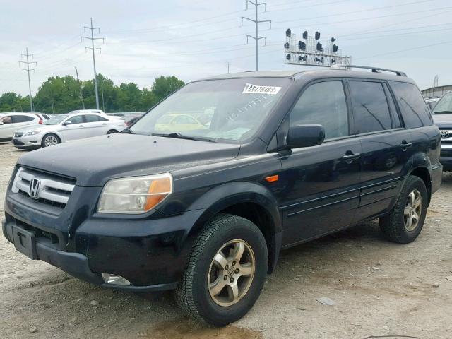 5FNYF18398B005779 - 2008 HONDA PILOT SE BLACK photo 2