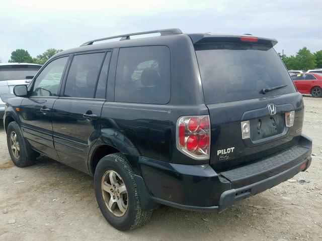 5FNYF18398B005779 - 2008 HONDA PILOT SE BLACK photo 3