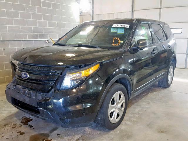 1FM5K8AR5DGC21145 - 2013 FORD EXPLORER P BLACK photo 2