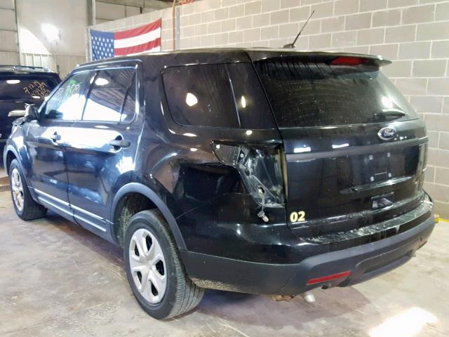 1FM5K8AR5DGC21145 - 2013 FORD EXPLORER P BLACK photo 3