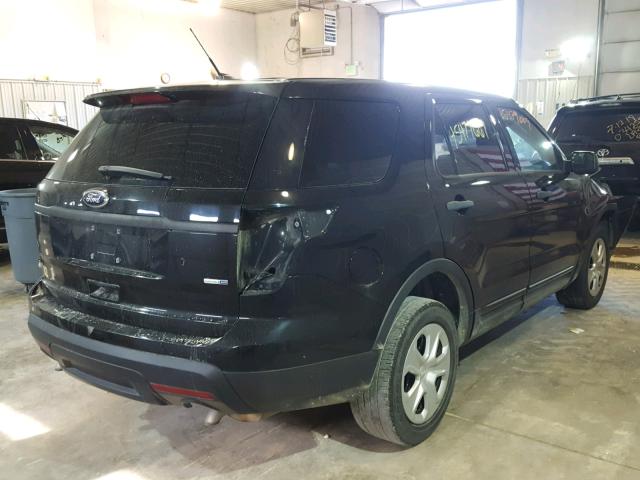 1FM5K8AR5DGC21145 - 2013 FORD EXPLORER P BLACK photo 4