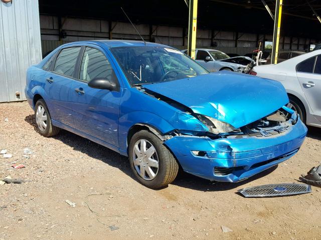 1FAHP34N67W312620 - 2007 FORD FOCUS ZX4 BLUE photo 1