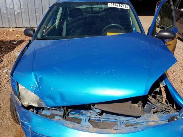 1FAHP34N67W312620 - 2007 FORD FOCUS ZX4 BLUE photo 7