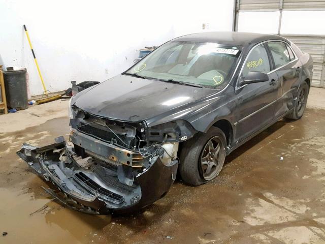 1G1ZG57B694114459 - 2009 CHEVROLET MALIBU LS BLACK photo 2