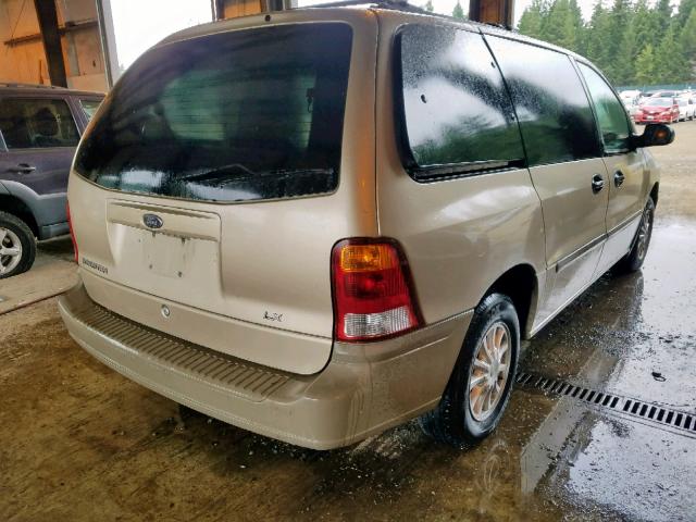 2FMZA51441BA18774 - 2001 FORD WINDSTAR L TAN photo 4