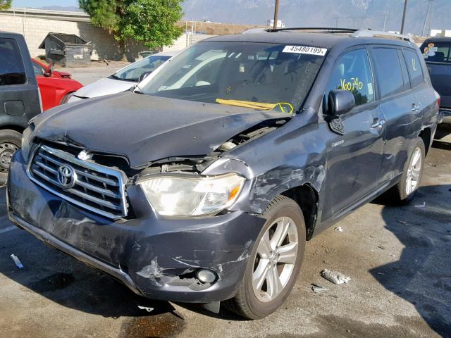 JTEES42A482039974 - 2008 TOYOTA HIGHLANDER GRAY photo 2