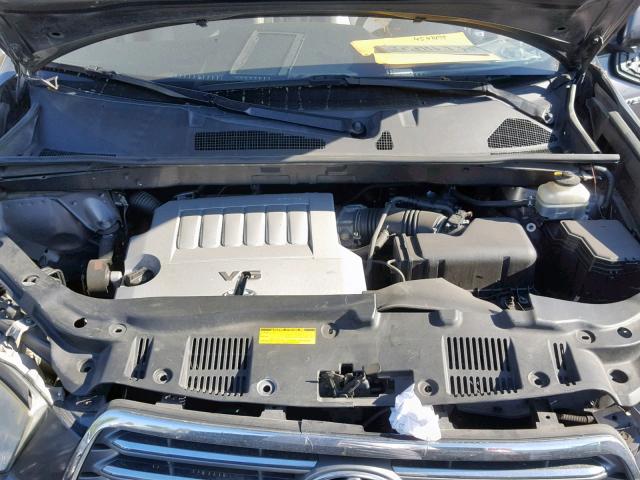 JTEES42A482039974 - 2008 TOYOTA HIGHLANDER GRAY photo 7