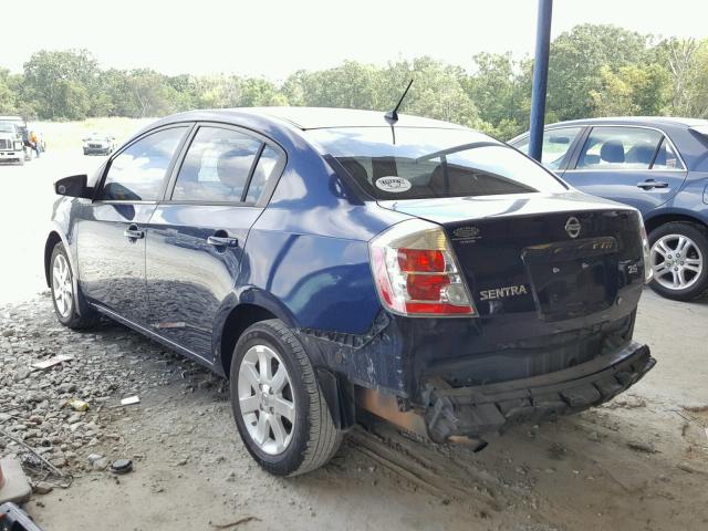 3N1AB61E07L658798 - 2007 NISSAN SENTRA 2.0 BLUE photo 3