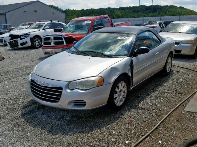 1C3EL75R24N415007 - 2004 CHRYSLER SEBRING GT SILVER photo 2