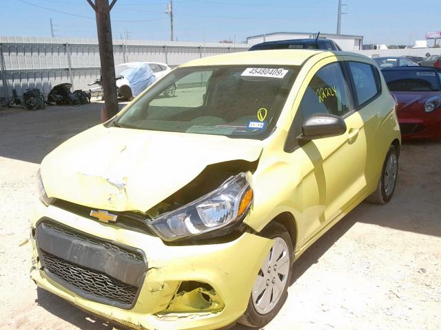 KL8CB6SA1HC739333 - 2017 CHEVROLET SPARK LS YELLOW photo 2