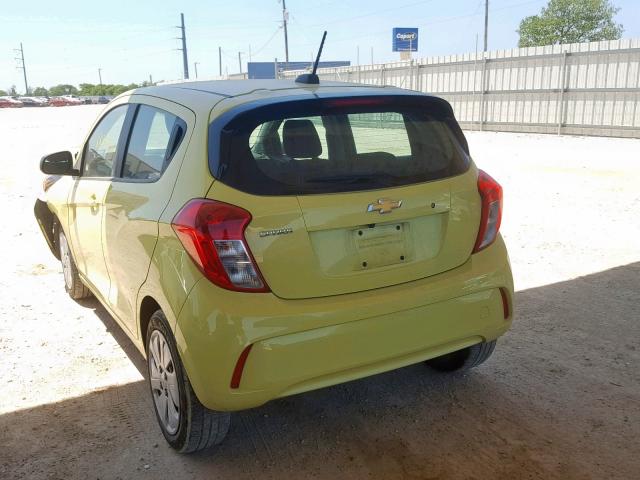 KL8CB6SA1HC739333 - 2017 CHEVROLET SPARK LS YELLOW photo 3