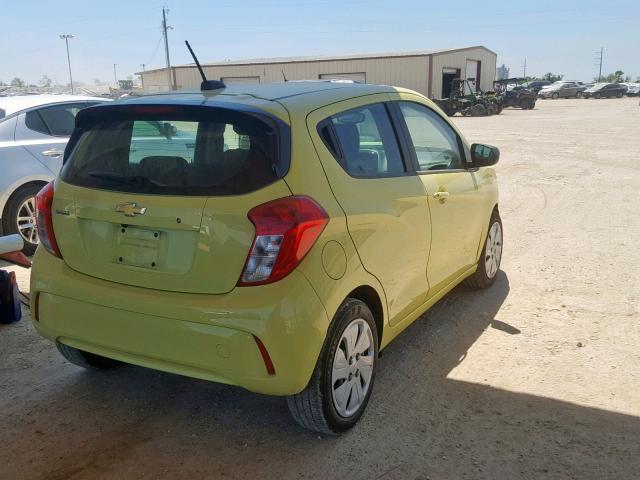 KL8CB6SA1HC739333 - 2017 CHEVROLET SPARK LS YELLOW photo 4