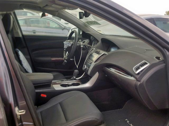 19UUB1F55HA010454 - 2017 ACURA TLX TECH GRAY photo 5