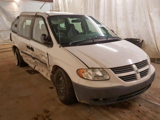 1D4GP25E15B334675 - 2005 DODGE CARAVAN SE WHITE photo 1