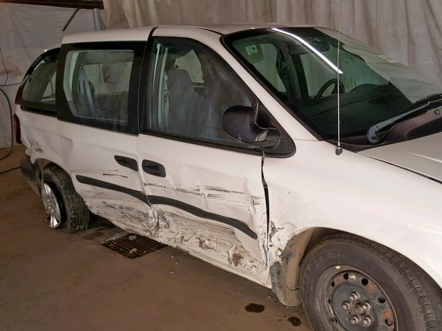 1D4GP25E15B334675 - 2005 DODGE CARAVAN SE WHITE photo 9