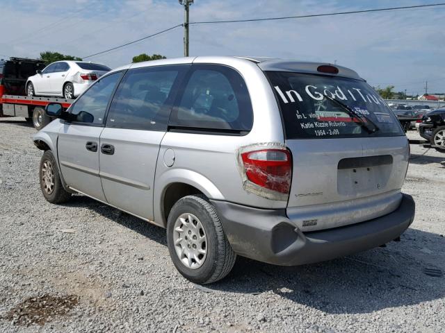 1C4GJ25311B275795 - 2001 CHRYSLER VOYAGER SILVER photo 3