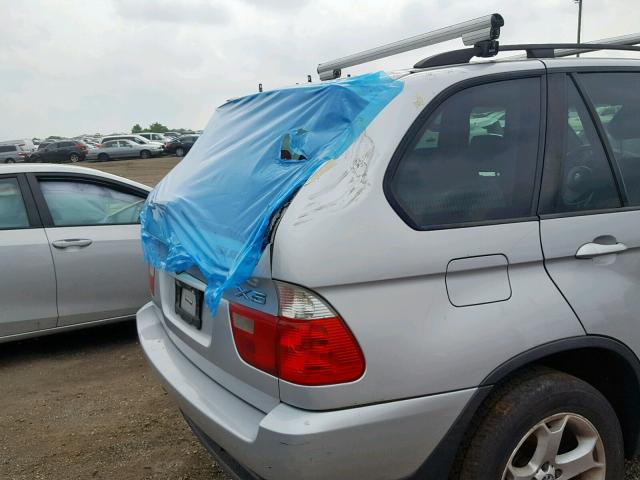 5UXFA13545LU46595 - 2005 BMW X5 3.0I SILVER photo 9