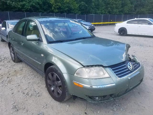 WVWTH63B83P288805 - 2003 VOLKSWAGEN PASSAT GLX GREEN photo 1